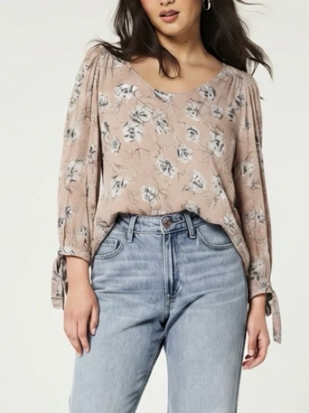 Everly Light Pink Floral Top